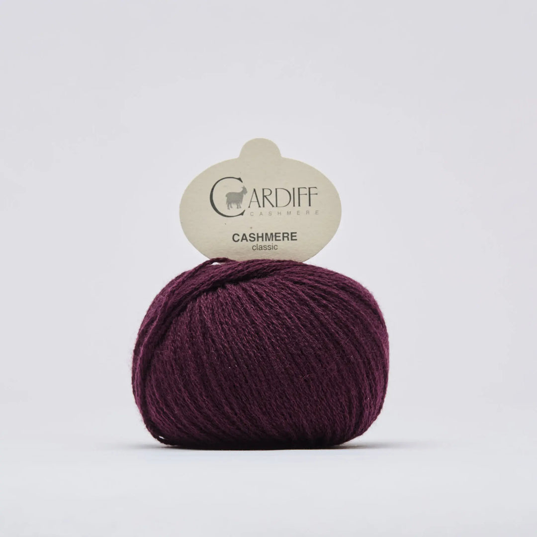 Cardiff Cashmere Classic 741 Shiraz - Garn