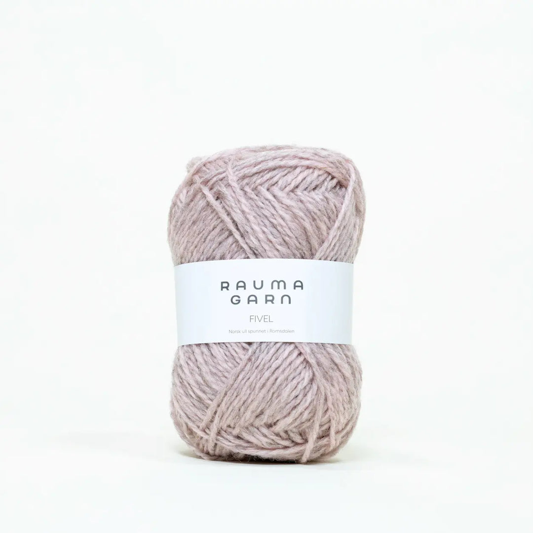 Fivel 333 Lys Rosameleret - Rauma Garn