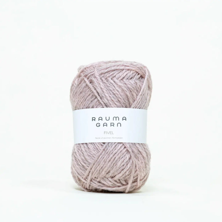 Fivel 333 Lys Rosameleret - Rauma Garn