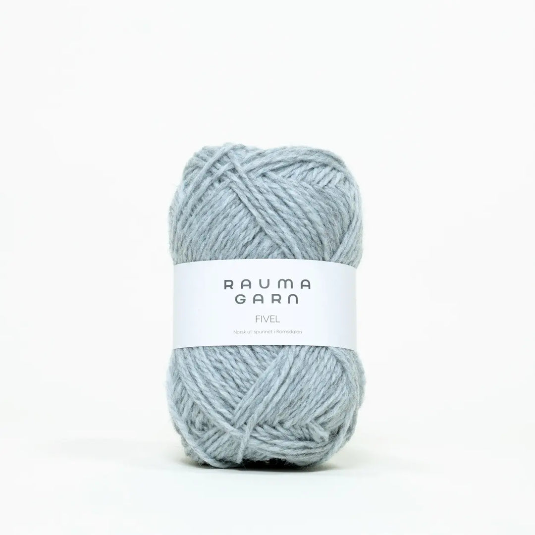 Fivel 339 Lys Blåmeleret - Rauma Garn