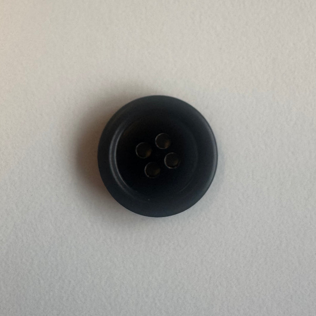 Knap 18mm Galalit Sort