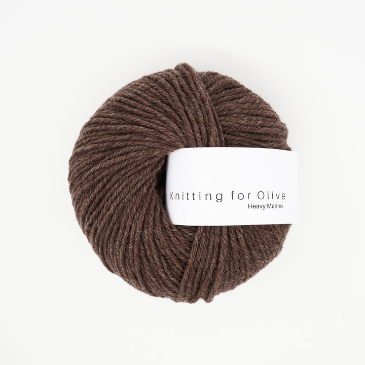 KFO Heavy Merino - Mørk Cognac - Knitting for Olive garn