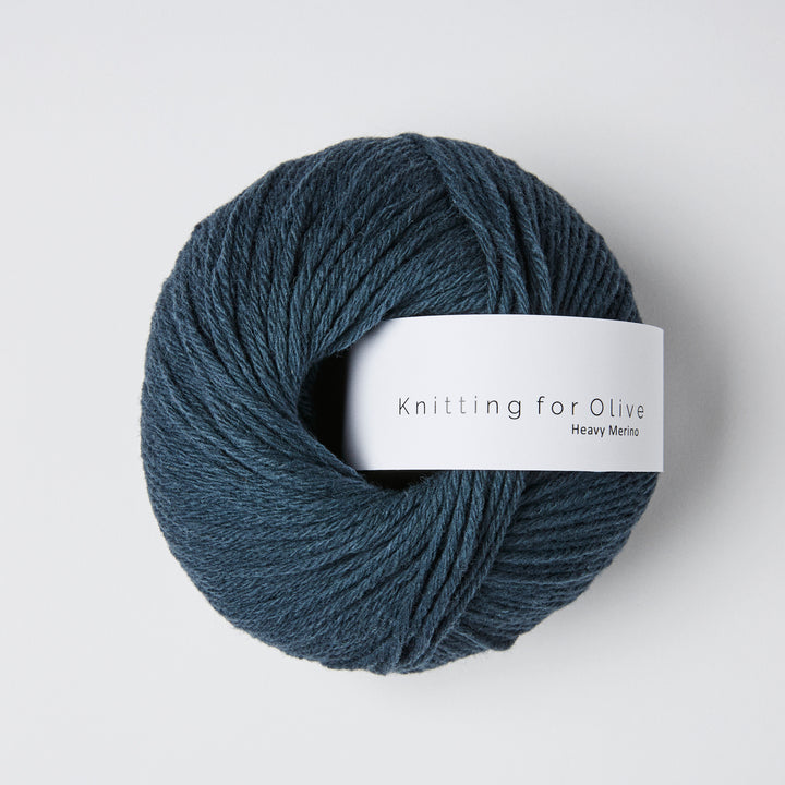 KFO Heavy Merino - Dyb Petroleumsblå - Knitting for Olive garn