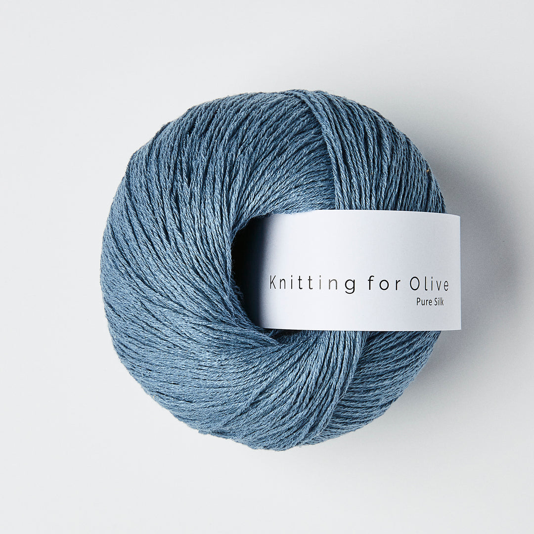 KFO Pure Silk - Dueblå - Knitting for Olive garn