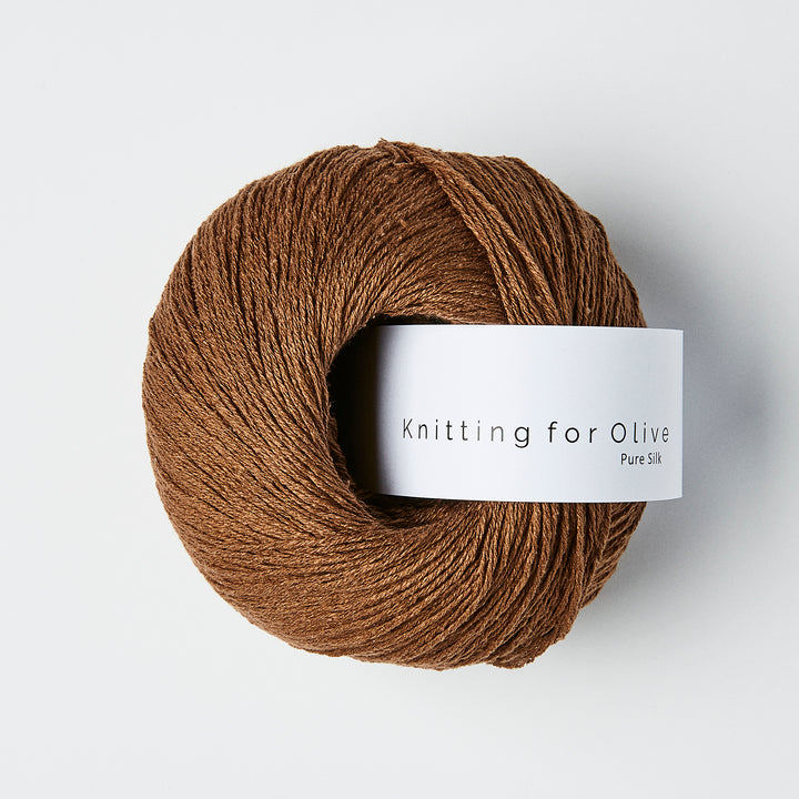 KFO Pure Silk - Mørk Cognac - Knitting for Olive garn