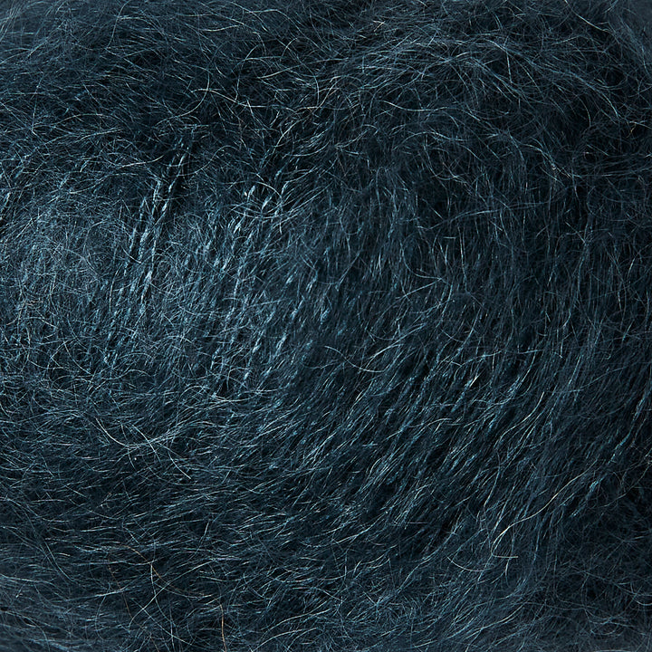 KFO Soft Silk Mohair - Dyb Petroleumsblå - Knitting for Olive garn