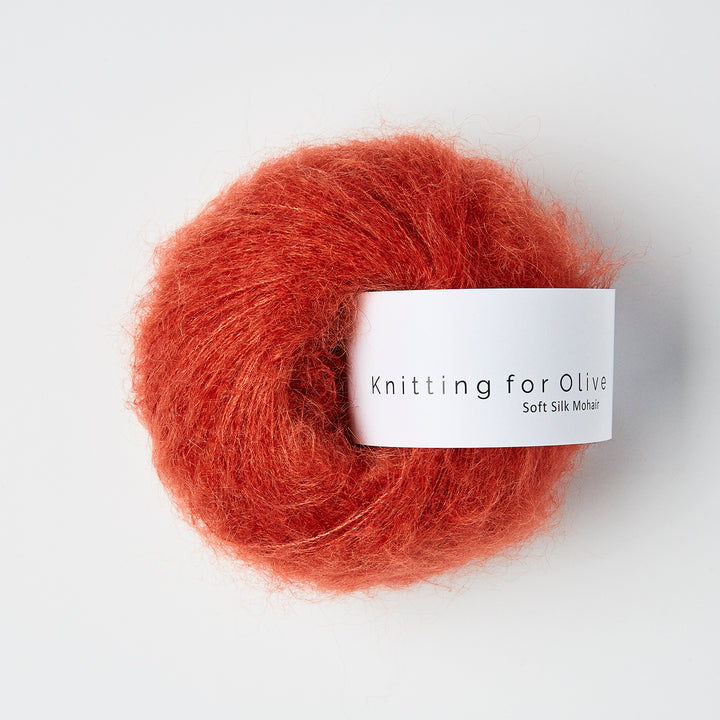 KFO Soft Silk Mohair - Granatæble - Knitting for Olive garn