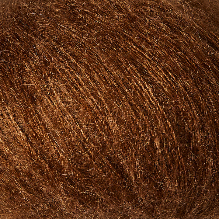 KFO Soft Silk Mohair - Mørk Cognac - Knitting for Olive garn