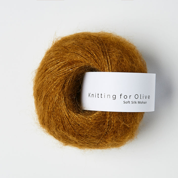 KFO Soft Silk Mohair - Okkerbrun - Knitting for Olive garn