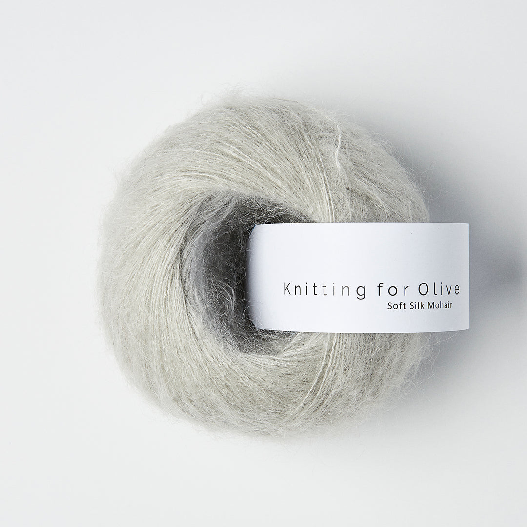 KFO Soft Silk Mohair - Perlegrå - Knitting for Olive garn