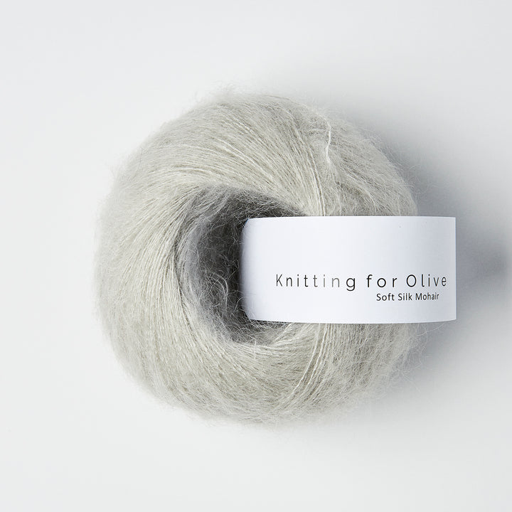 KFO Soft Silk Mohair - Perlegrå - Knitting for Olive garn