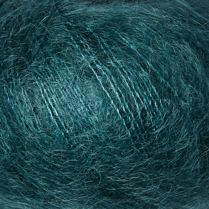 KFO Soft Silk Mohair - Petroleumsgrøn - Knitting for Olive garn