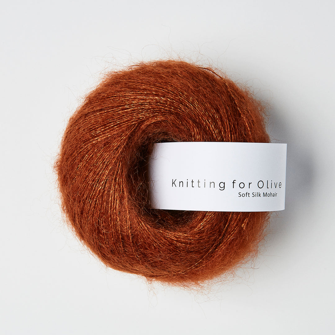 KFO Soft Silk Mohair - Rust - Knitting for Olive garn