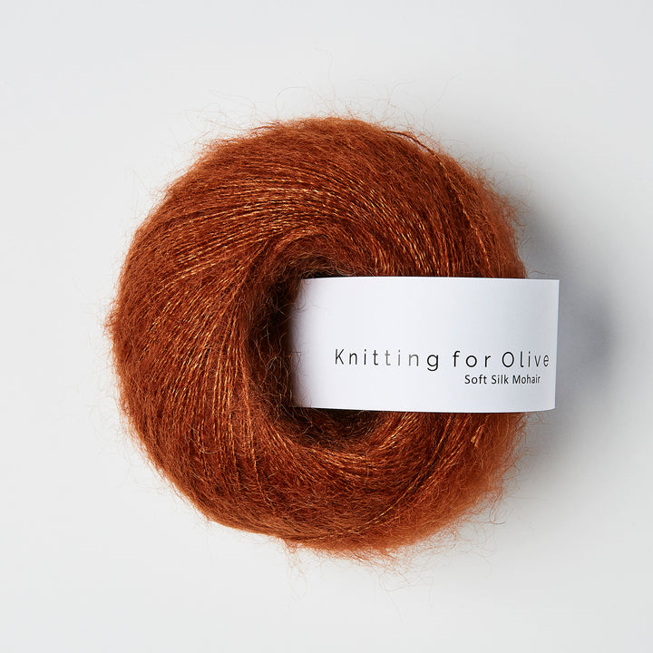 KFO Soft Silk Mohair - Rust - Knitting for Olive garn