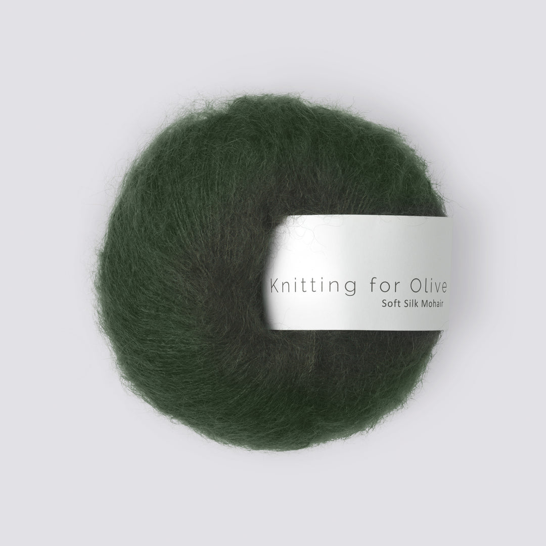KFO Soft Silk Mohair - Skifergrøn - Knitting for Olive garn