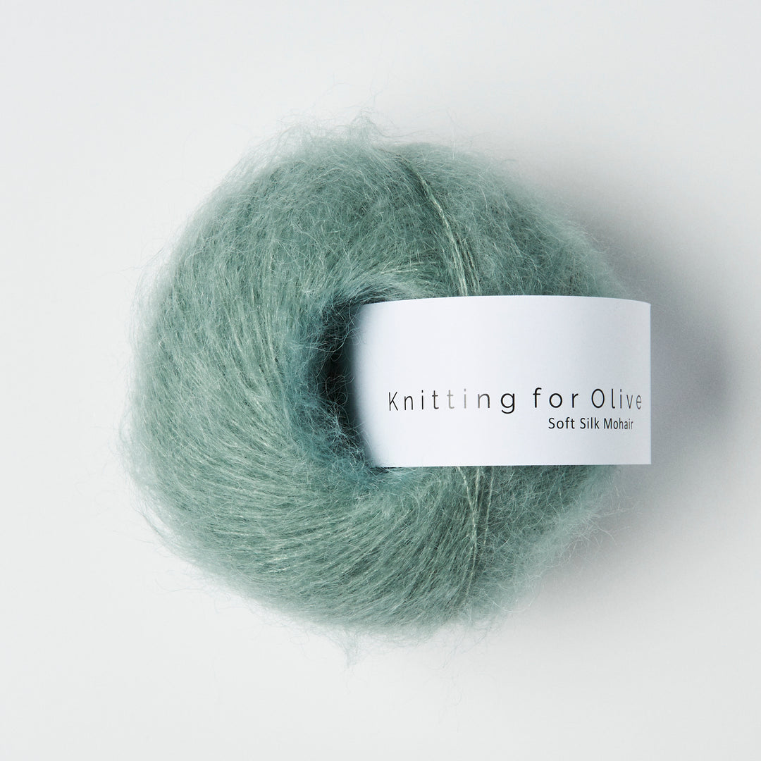 KFO Soft Silk Mohair - Støvet Aqua - Knitting for Olive garn