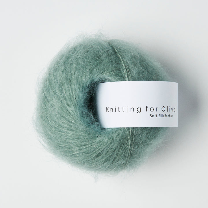 KFO Soft Silk Mohair - Støvet Aqua - Knitting for Olive garn