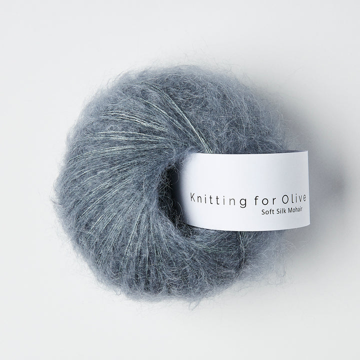 KFO Soft Silk Mohair - Støvet Petroleumsblå - Knitting for Olive garn