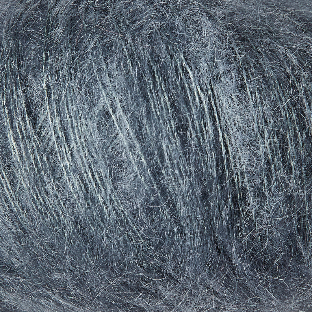 KFO Soft Silk Mohair - Støvet Petroleumsblå - Knitting for Olive garn