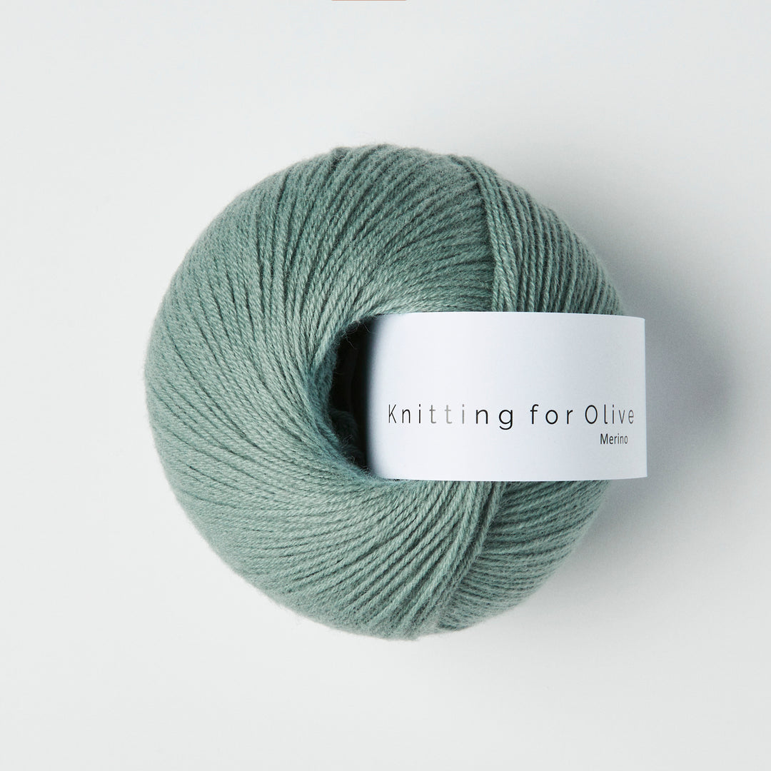 KFO Merino - Støvet Aqua - Knitting for Olive garn