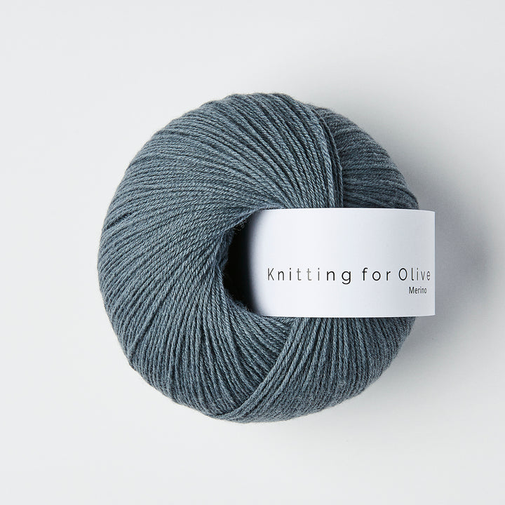 KFO Merino - Støvet Petroleumsblå - Knitting for Olive garn