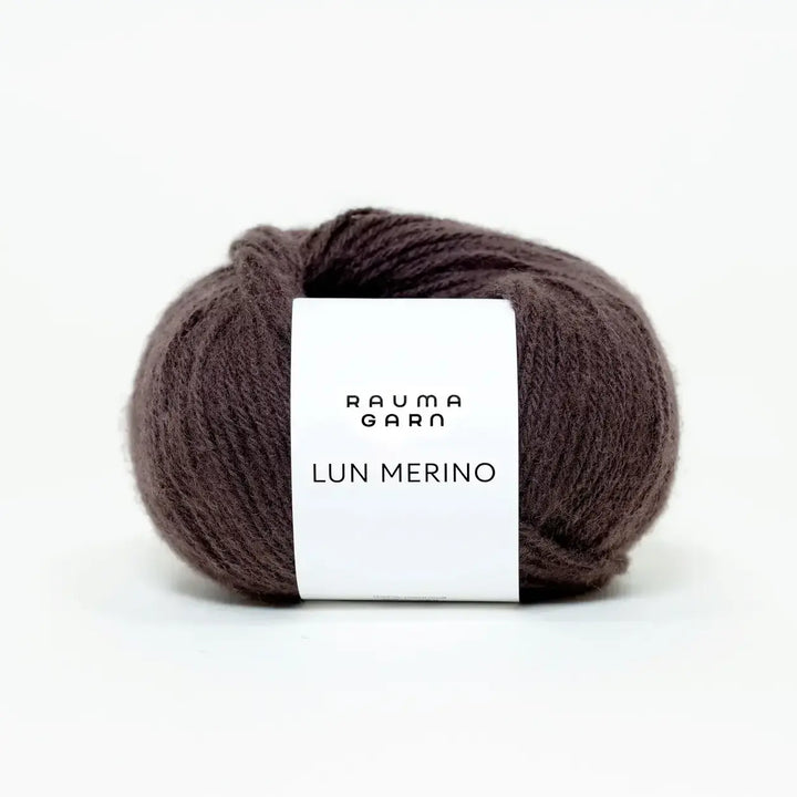 Lun Merino 06 Mørk Chokolade - Rauma Garn