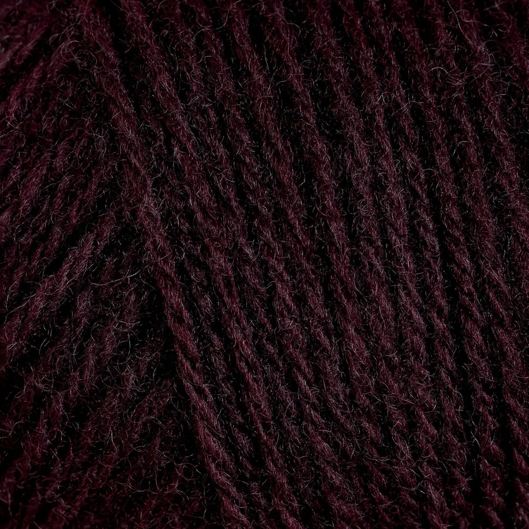 Lun Merino 42 Mørk Burgundy - Rauma Garn