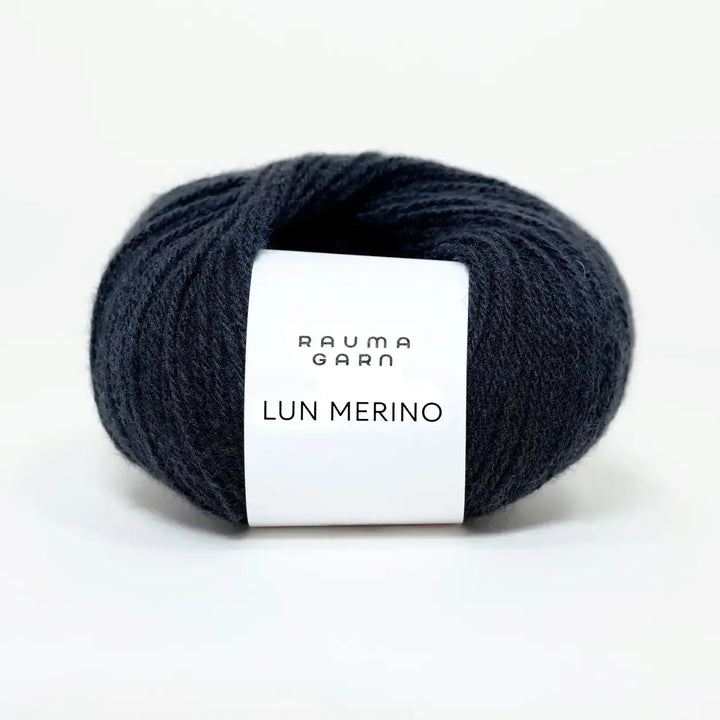 Lun Merino 78 Sort - Rauma Garn