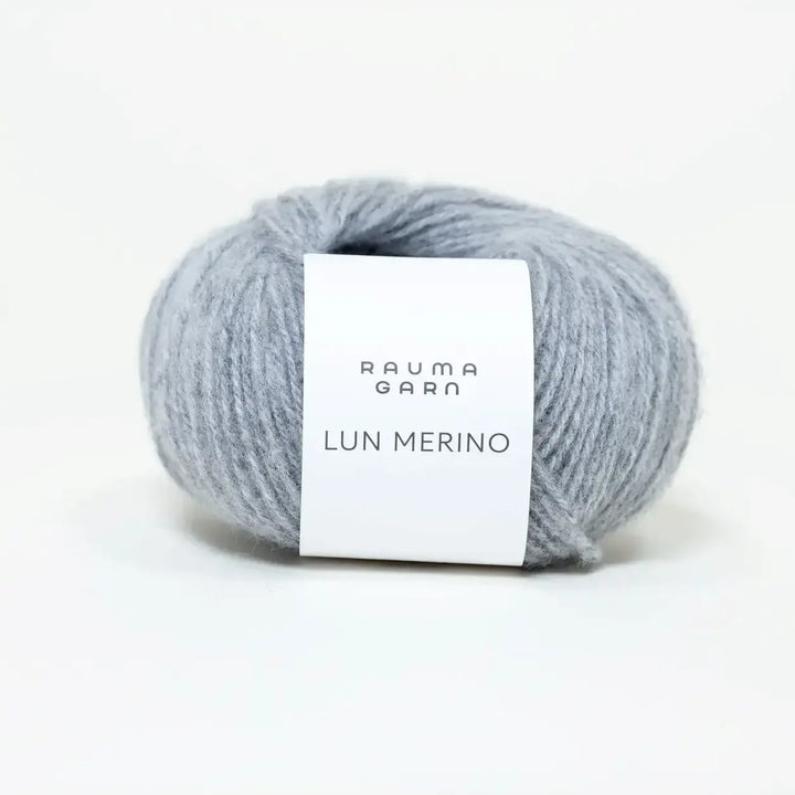 Lun Merino 80 Grå - Rauma Garn