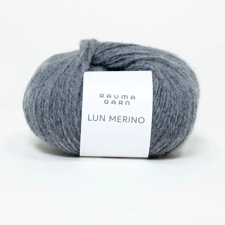 Lun Merino 82 Mellemgrå - Rauma Garn