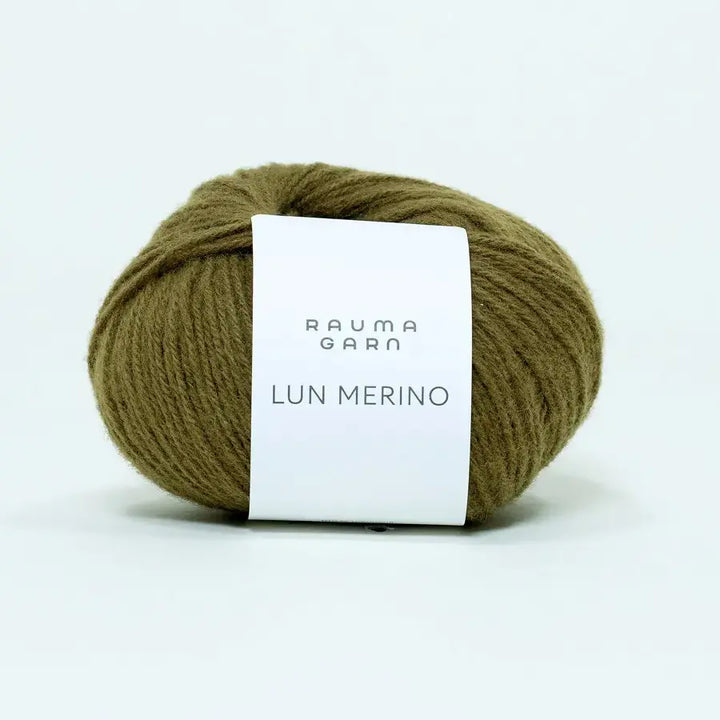 Lun Merino 8790 Grøn Okker - Rauma Garn