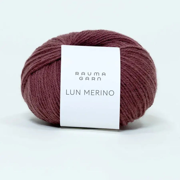 Lun Merino 8800 Støvet Plomme - Rauma Garn