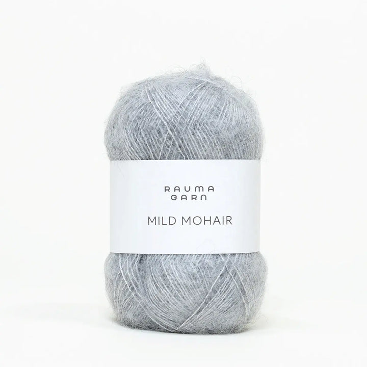 Mild Mohair 06 Grå - Rauma Garn