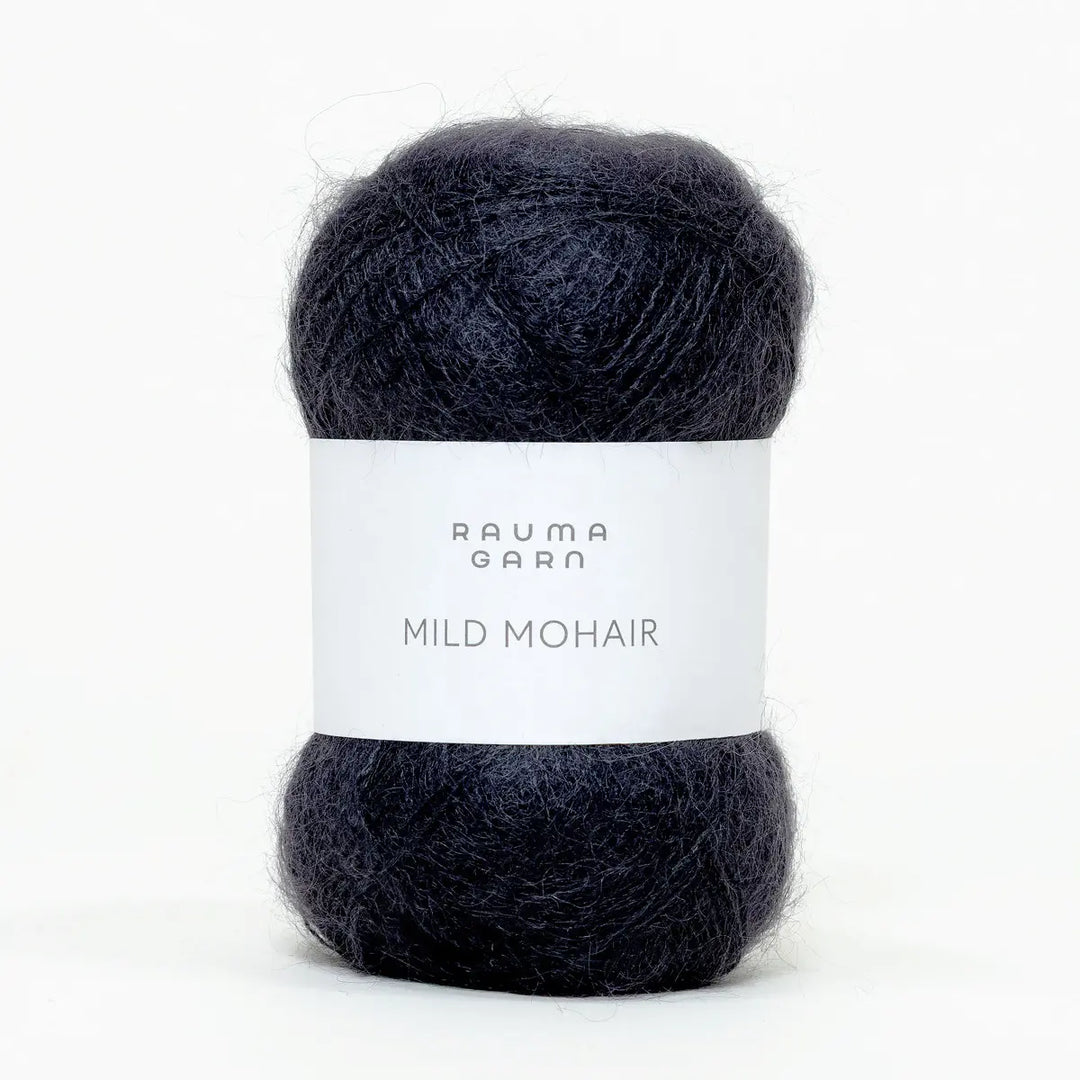 Mild Mohair 09 Sort - Rauma Garn