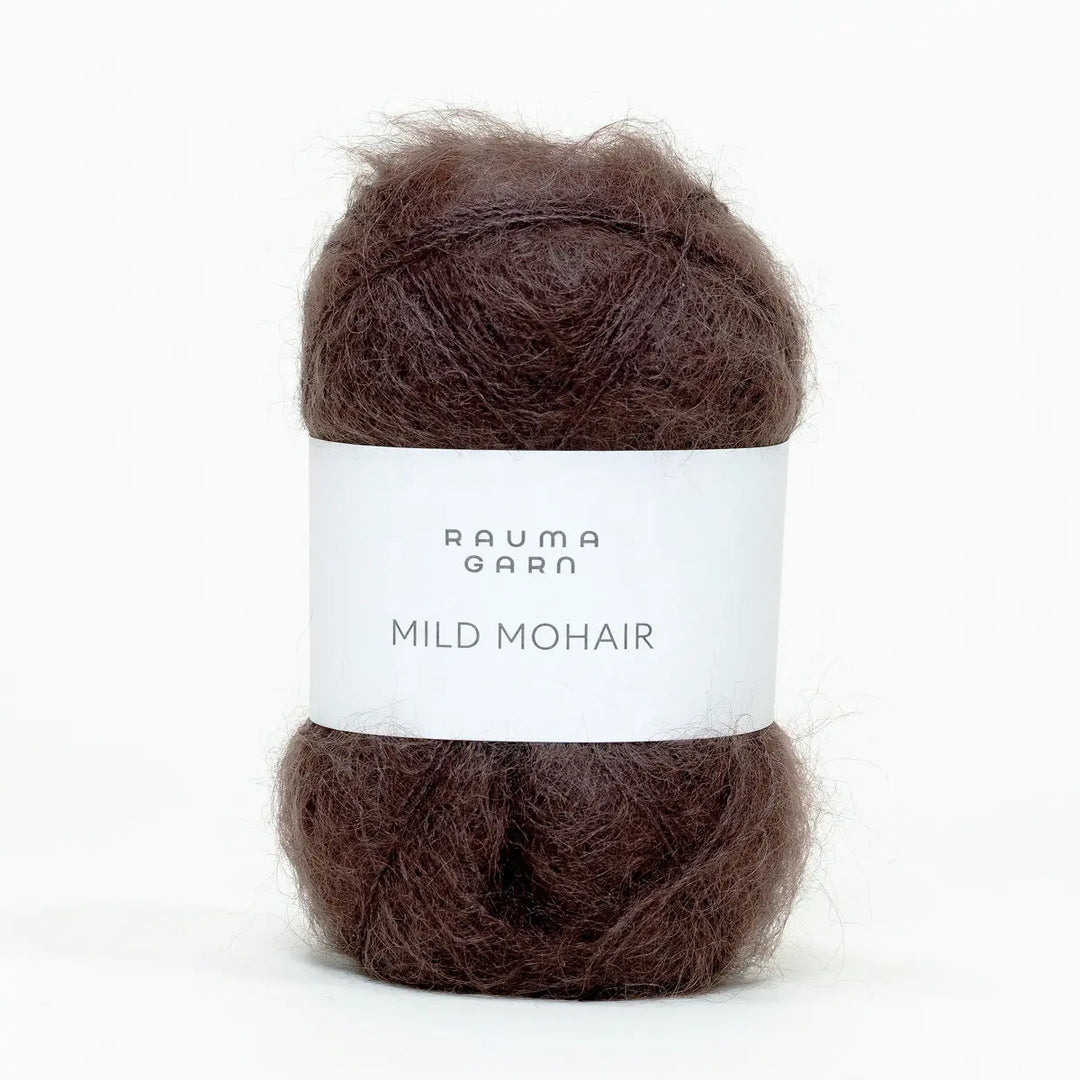 Mild Mohair 14 Mørk Chokolade - Rauma Garn