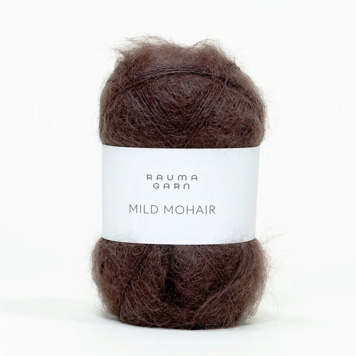 Mild Mohair 14 Mørk Chokolade - Rauma Garn