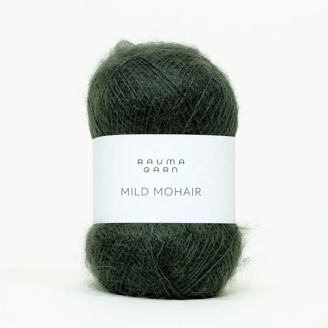 Mild Mohair 24 Dyb Grøn - Rauma Garn