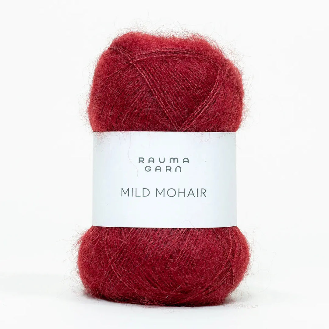 Mild Mohair 40 Vinrød - Rauma Garn
