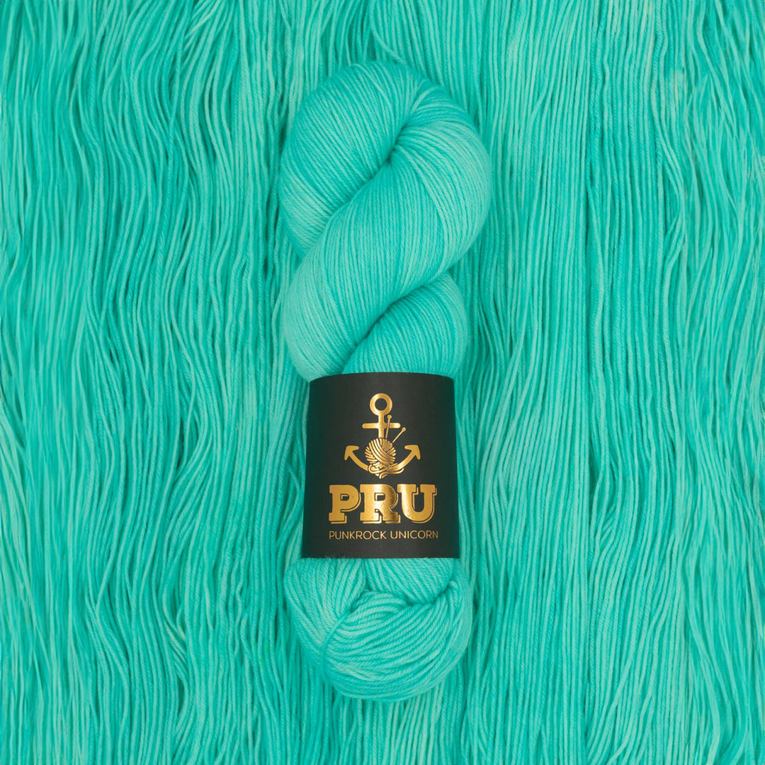 Soul - Bright Aqua - Håndfarvet garn fra PRU Yarns