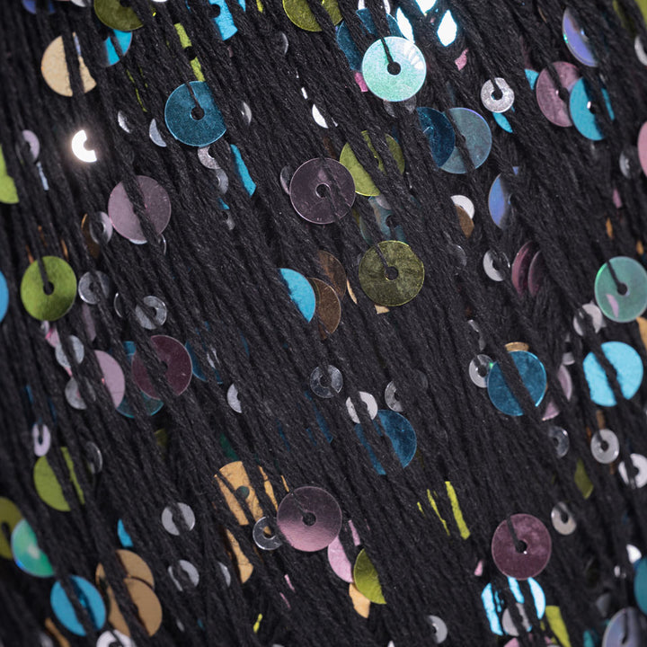 Unicorn Tears - Sort - Effektgarn med pailletter fra PRU Yarns