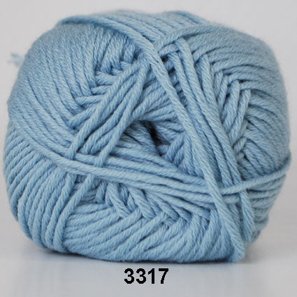 Merino Cotton 3317 Lys blå - Hjertegarn