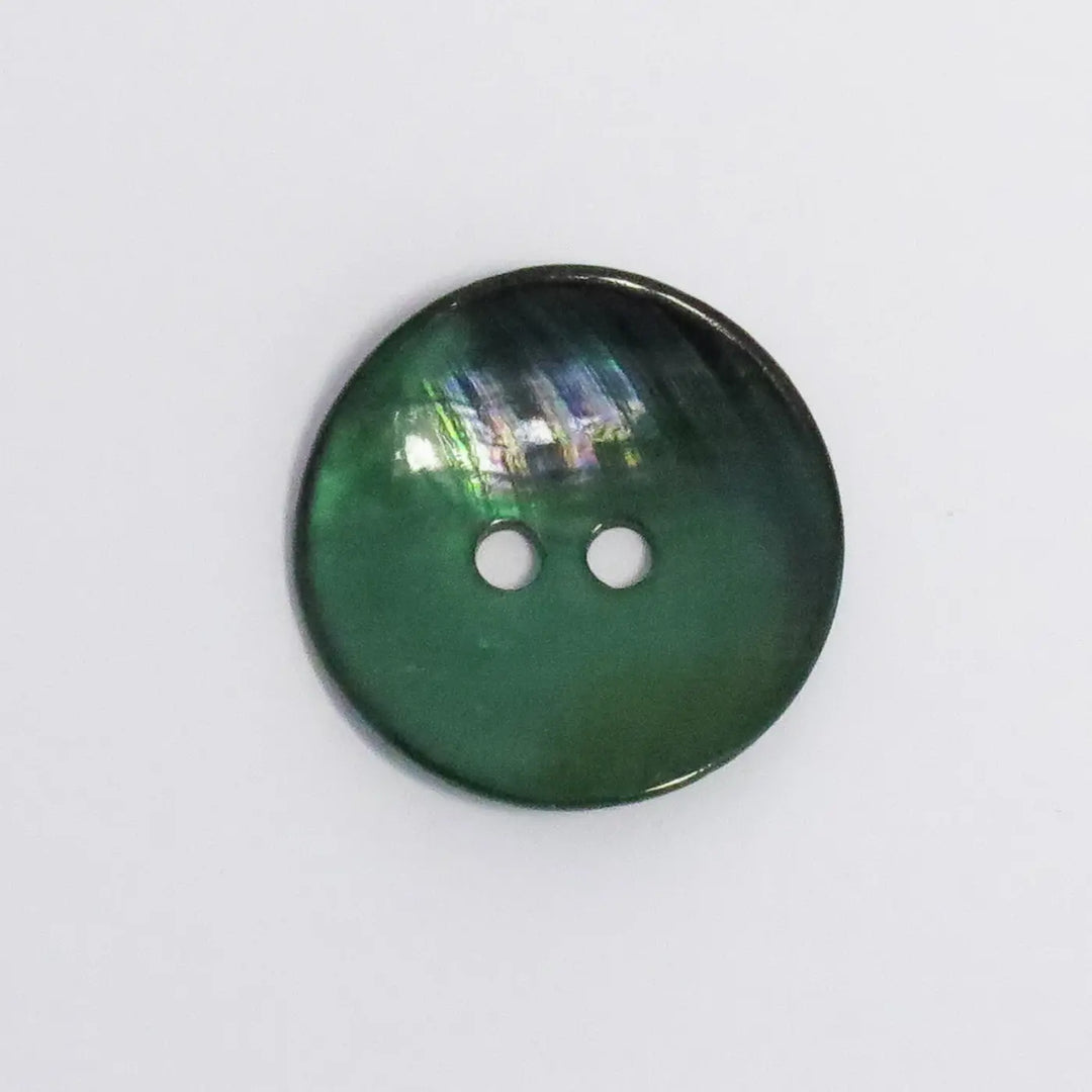 Knap 15mm Perlemor Grøn
