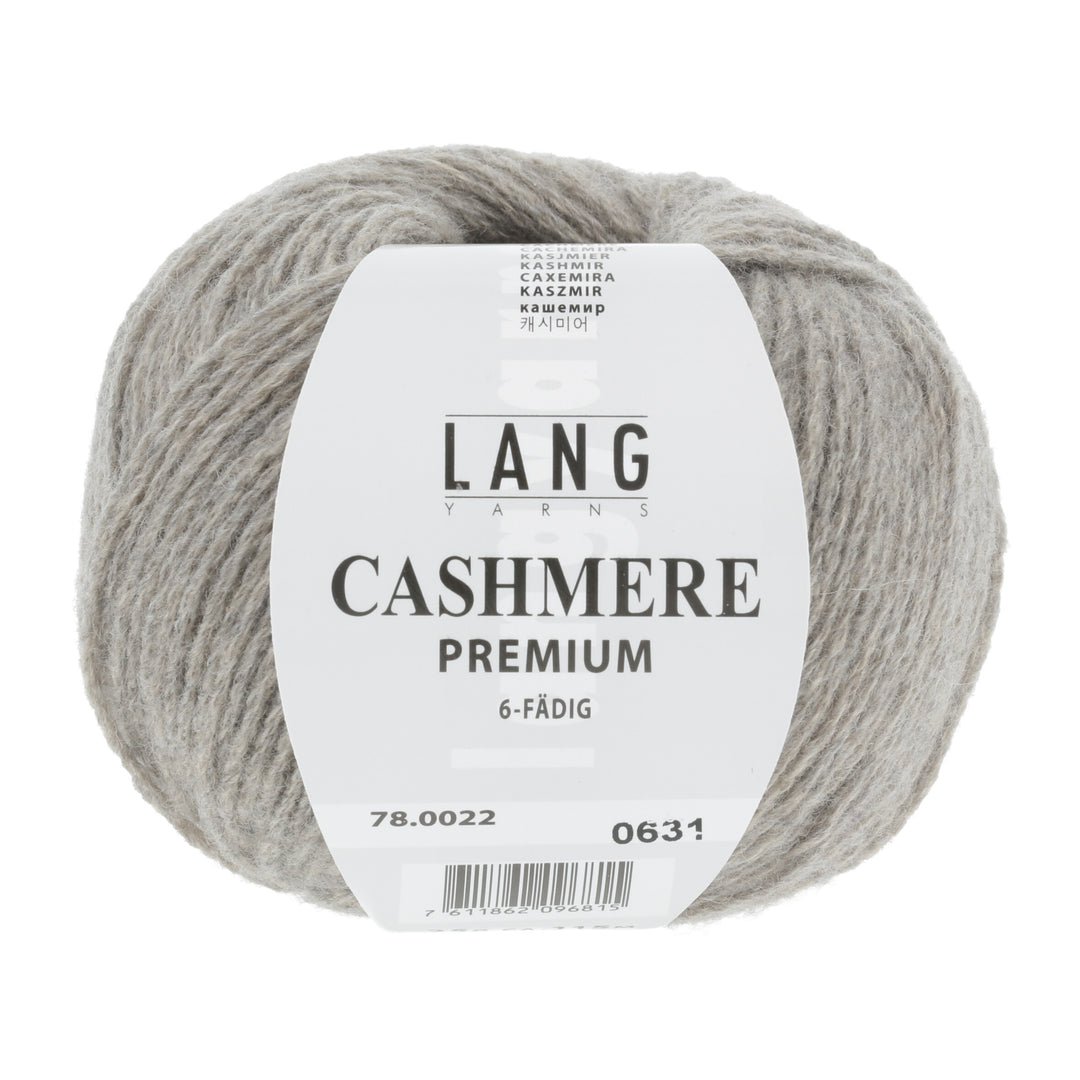 Cashmere Premium 22 Gråbeigemeleret - Lang Yarns Garn