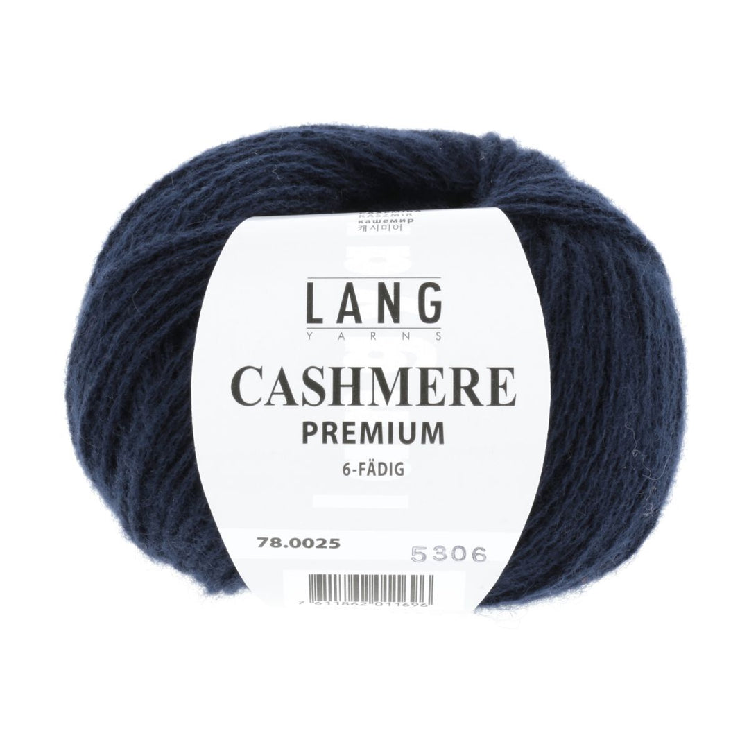 Cashmere Premium 025 Marineblå - Lang Yarns Garn