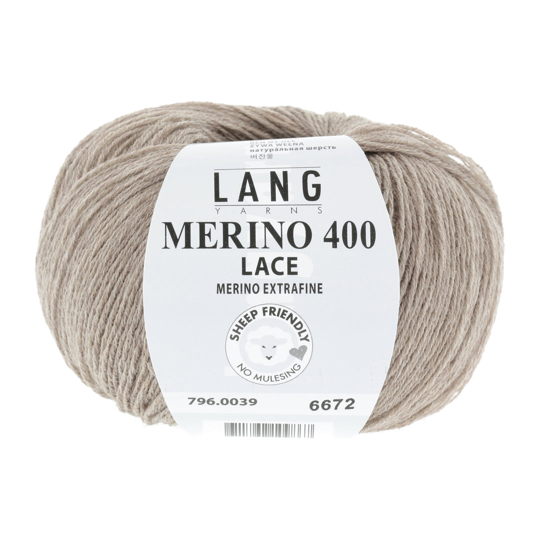Merino 400 Lace 39 Beige - Lang Yarns Garn