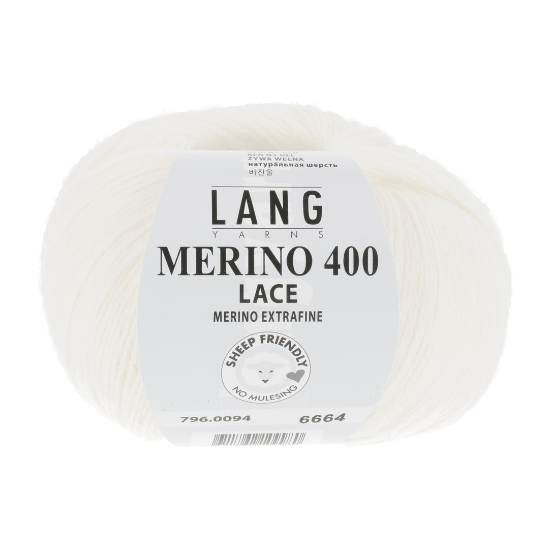 Merino 400 Lace 94 Råhvid - Lang Yarns Garn