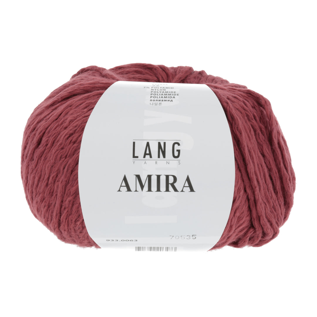 Amira 063 Rød - Lang Yarns Garn